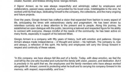 奢侈品牌阿玛尼创始人离世！享年91岁，身家800亿元